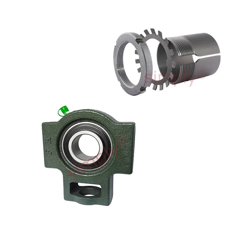 UKT206/HS2306 Imperial Cast Iron Take Up Unit Housing Insert and Adaptor Sleeve Fits 7/8 inch Shaft