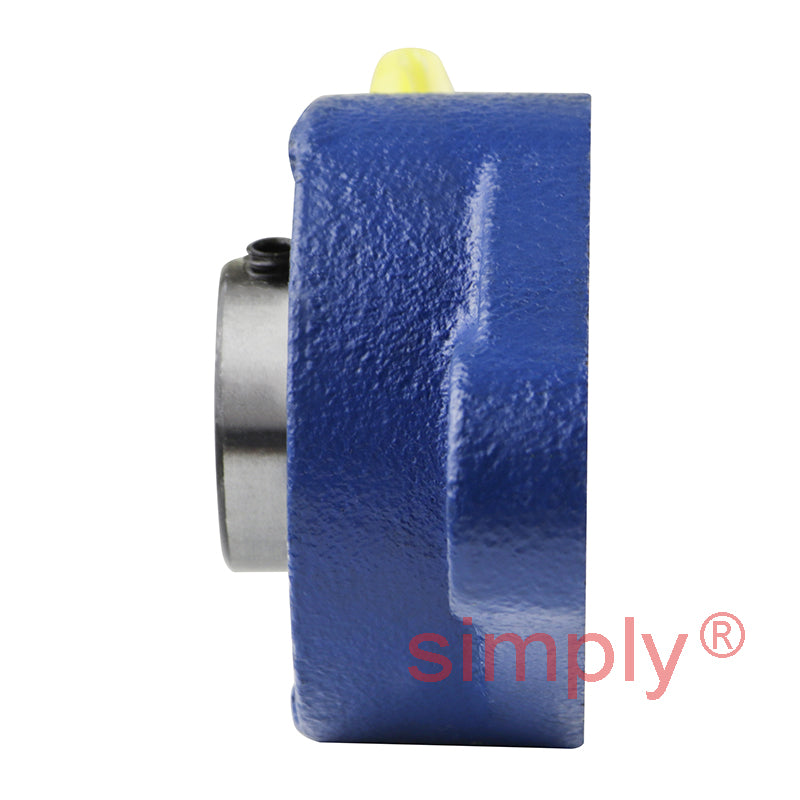 SNR USFL204 Metric Two Bolt Oval Cast Iron Flange Housing with 20mm Bore Insert