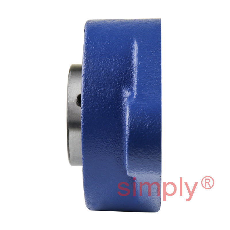 SNR USFL207 Metric Two Bolt Oval Cast Iron Flange Housing with 35mm Bore Insert