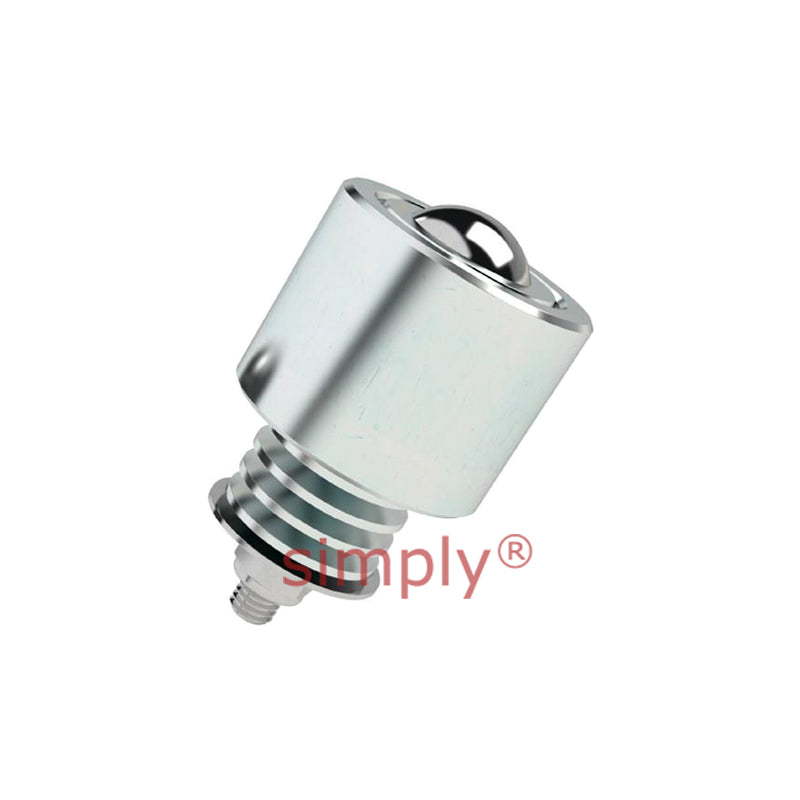 High Capacity External Spring Loaded Ball Transfer Unit with 38.1mm Stainless Steel Ball - Load Capacity 749kg - Allow 2-3 Days