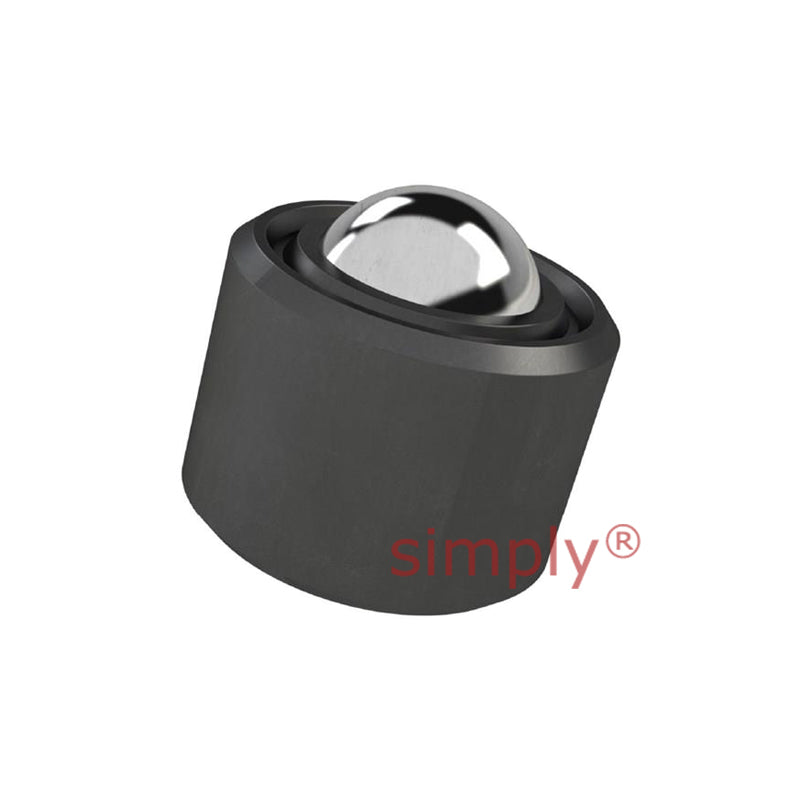 High-Performance Push Fit Ball Transfer Unit with 50.8mm Stainless Steel Ball - Load Capacity 1400kg - Allow 2-3 Days