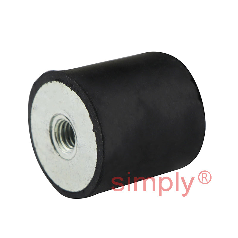 High-Performance 304 Stainless Steel Female/Female Anti-Vibration Bobbin 30x30mm M8 Threads