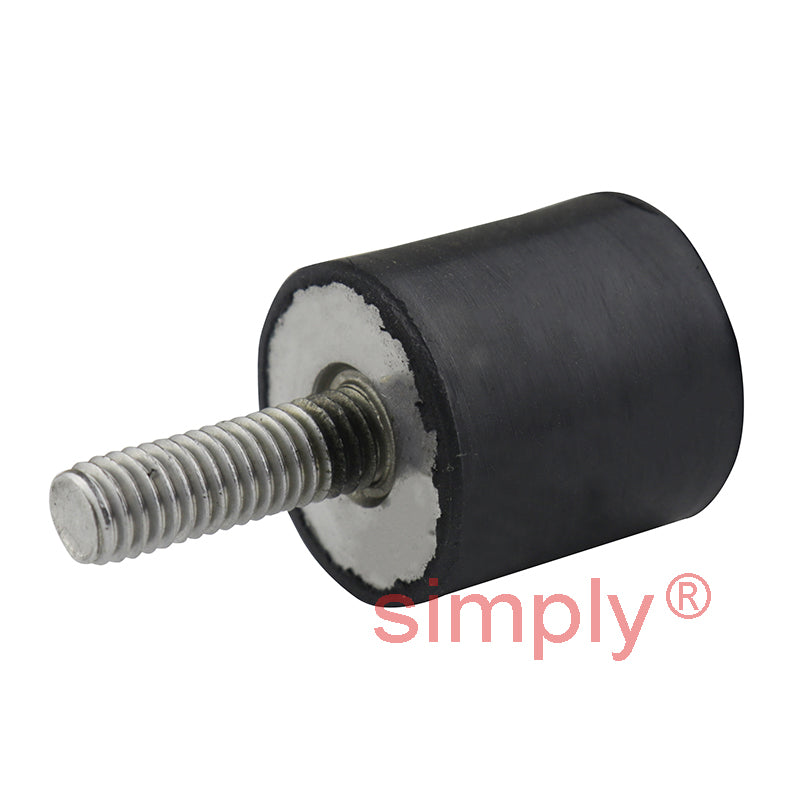 High-Performance 304 Stainless Steel Male/Female Anti-Vibration Bobbin 25x20mm M6 Threads