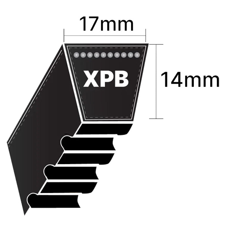 XPB1060 Gates Quad Power 4 XPB-Section Cogged V-Belt (Uniset Match)
