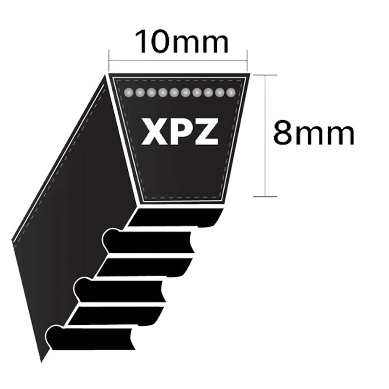 XPZ2500 Gates Quad Power 4 XPZ-Section Cogged V-Belt (Uniset Match)