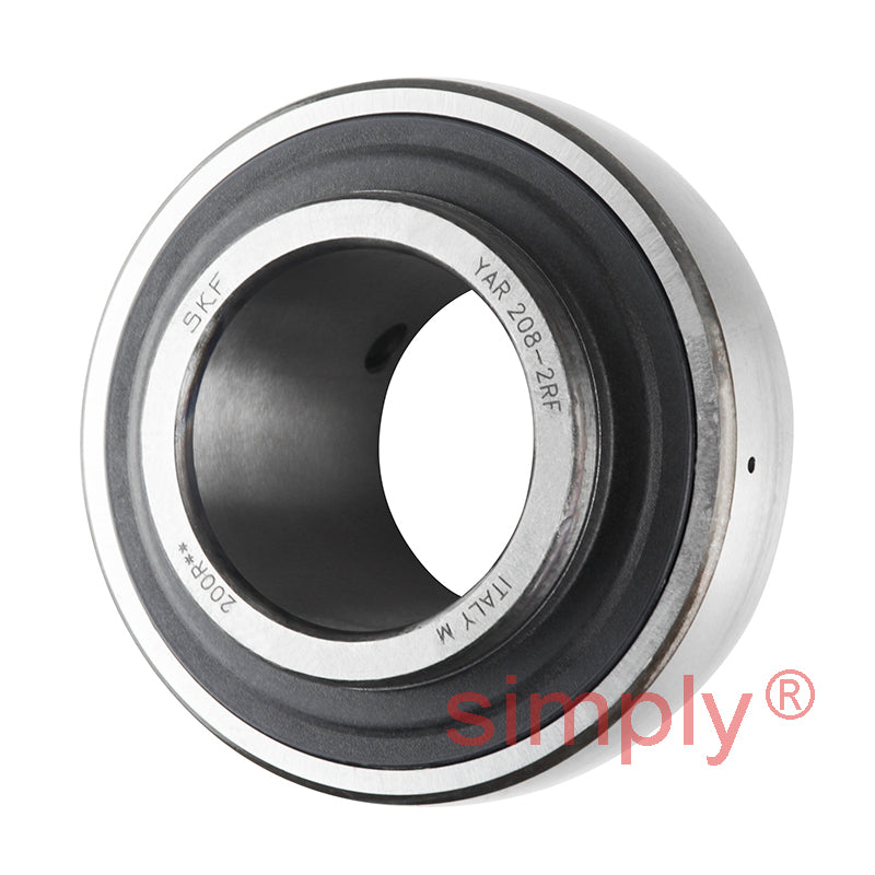 SKF YAR208-2RF Grub Screw Type Bearing Insert with 40mm Bore 80mm Outside Diameter