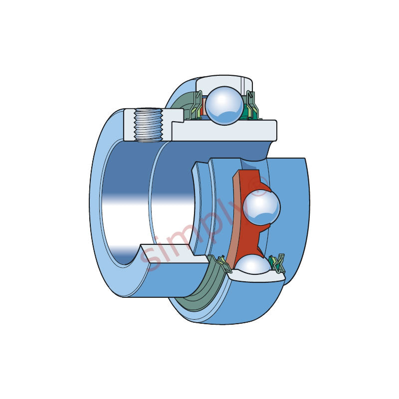 SKF YEL212-2F Eccentric Locking Collar Bearing Insert with 66mm Bore 110mm Outside Diameter
